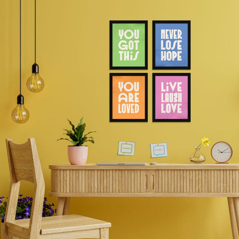 You are loved motivational quote wall frame