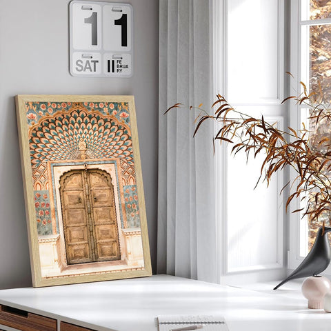 Madhubani Art Paintings, Painting For Wall Living Room, Peacock Vastu Painting, Set of 2