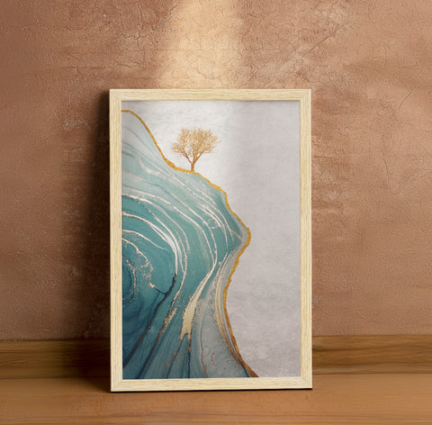 Golden Deer Painting for Wall Decoration | Luxury Deer Wall Art for Living Room, Set of 3 AXIII-42-DER