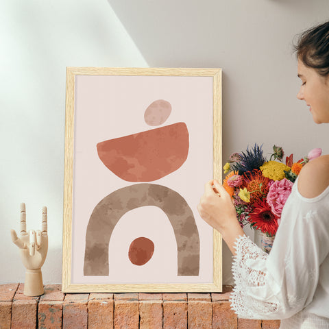 Bohemian Painting For Wall Decoration, Set of 3 AXIII-15-BOH