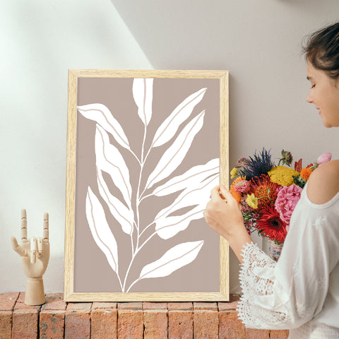 Floral Abstract Art Paintings, Painting For Wall Living Room, Set of 3 AXIII-43-BOH