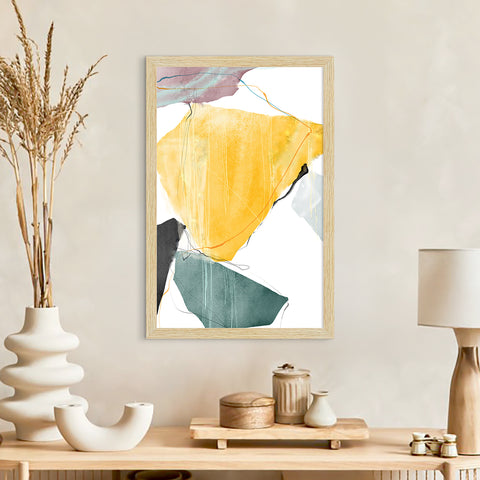 Abstract Art Paintings, Painting For Wall Living Room, Set of 3 AXIII-50-ABS