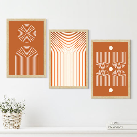 Boho Pattens Painting For Wall Decoration, Set of 3 AXIII-19-BOH