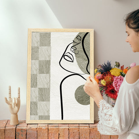 Abstract Patterns Art Paintings, Painting For Wall Living Room, Set of 3 AXIII-24-MOD