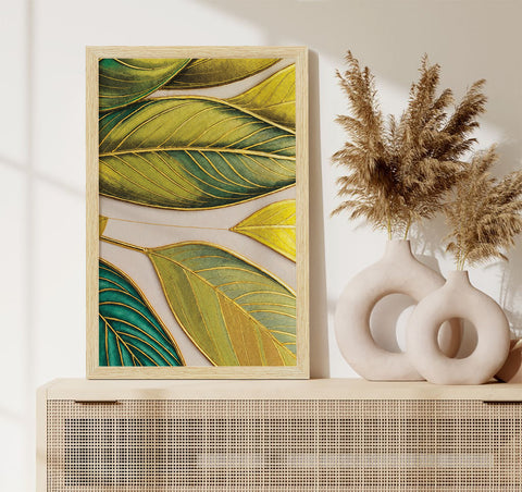 Floral Abstract Art Paintings, Painting For Wall Living Room, Set of 3 AXIII-52-ABS