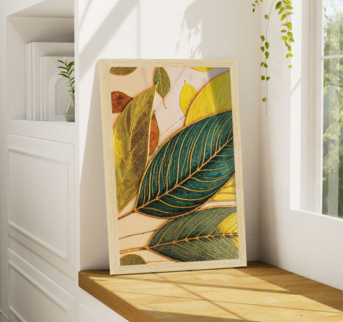 Floral Abstract Art Paintings, Painting For Wall Living Room, Set of 3 AXIII-52-ABS