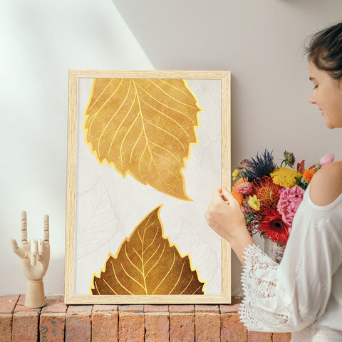 Floral Abstract Art Paintings, Painting For Wall Living Room, Set of 3 AXIII-26-FLR