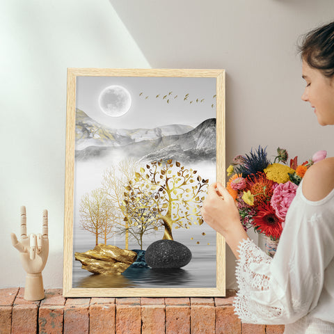 Fantacy Landscape Paintings For Wall Decoration, Set of 3 AXIII-27-LND