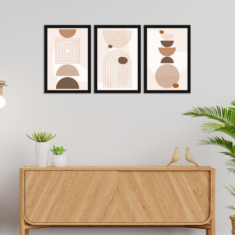 Boho Painting For Wall Decoration, Set of 3 AXIII-30-BOH