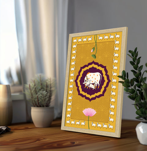 Shrinath Ji Pichwai Art Paintings, Painting For Wall Living Room, Set of 3 AXIII-40-SRN