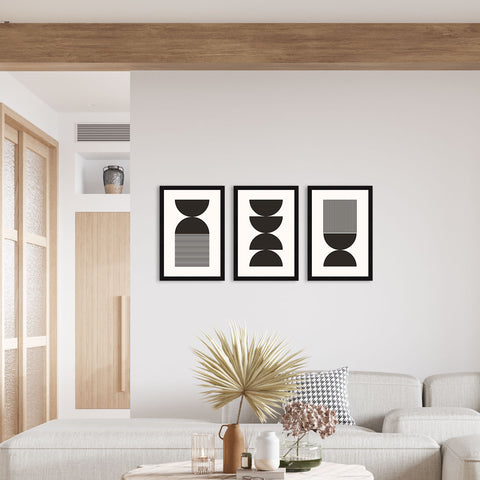 Boho Painting For Wall Decoration, Painting For Living Room, Set of 3 AXIII-38-BOH