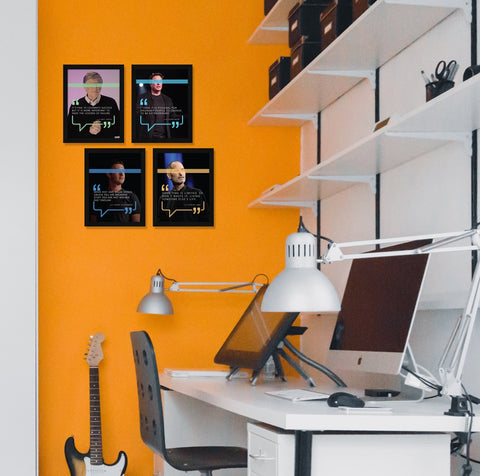 motivaional quotes studio study table wall