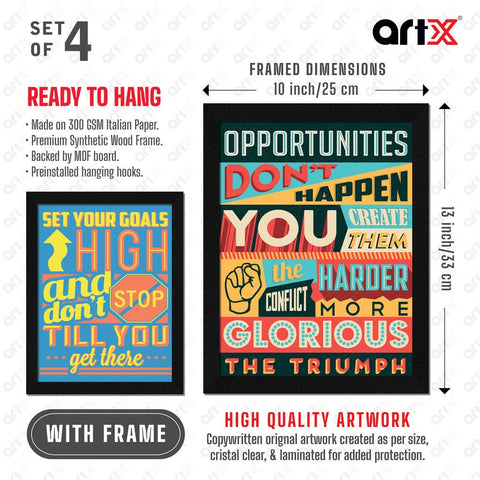 a4 size inspirational quotes wall frames