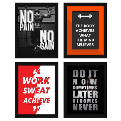 motivational quotes for gym no pain no gain work sweat achieve do it now