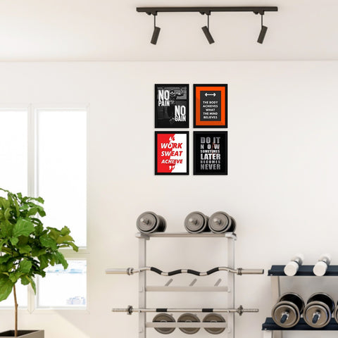 motivational quotes on gym wall