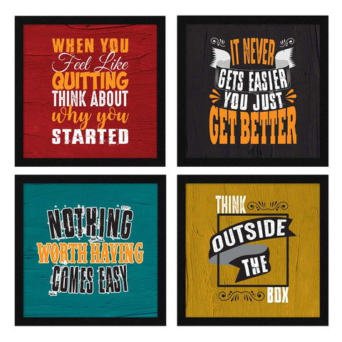 think outside the box motivational quote wall frame