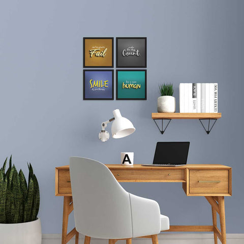 be a nice human motivational quote wall frame
