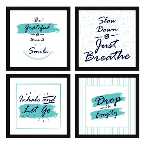 be grateful to wear a smile motivational quote wall frame