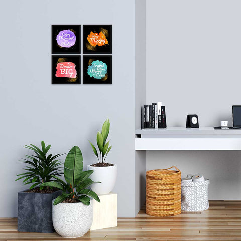 keep moving motivational quote wall frame