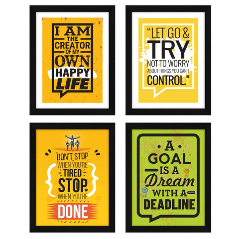 A goal is a dream with a deadline motivational quote framed poster