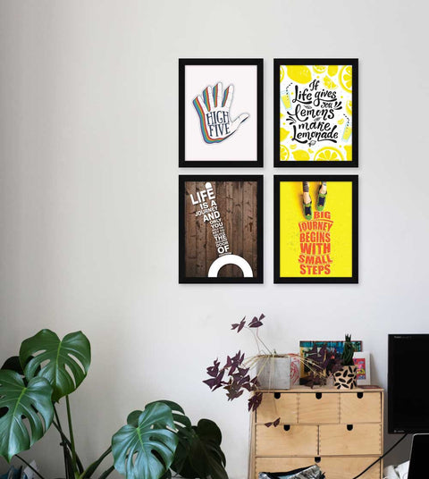 High five framed art