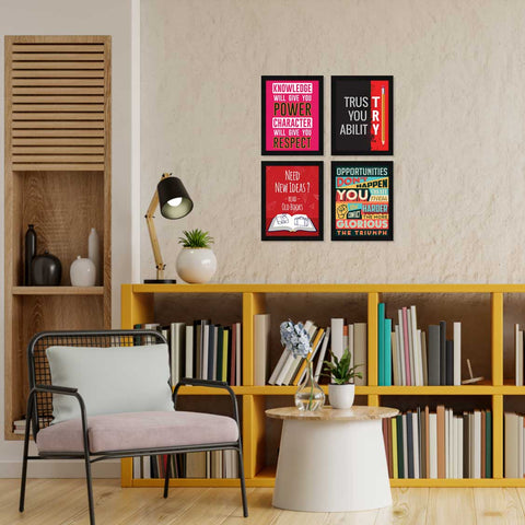 Trust your ability motivational quote wall frame