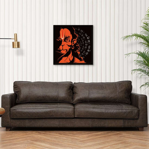 ArtX Lord Hanuman Jai Shri Ram Wall Painting For Living Room