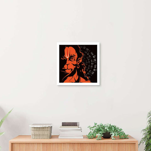 ArtX Lord Hanuman Jai Shri Ram Wall Painting For Living Room